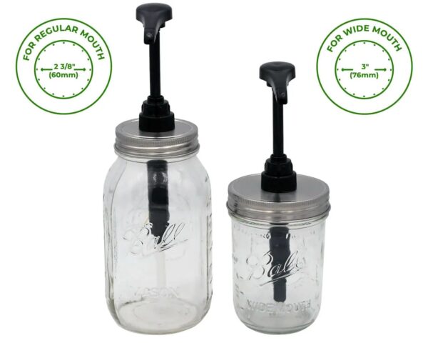 Food Grade Dispenser Pump w/Lid WIDE MOUTH